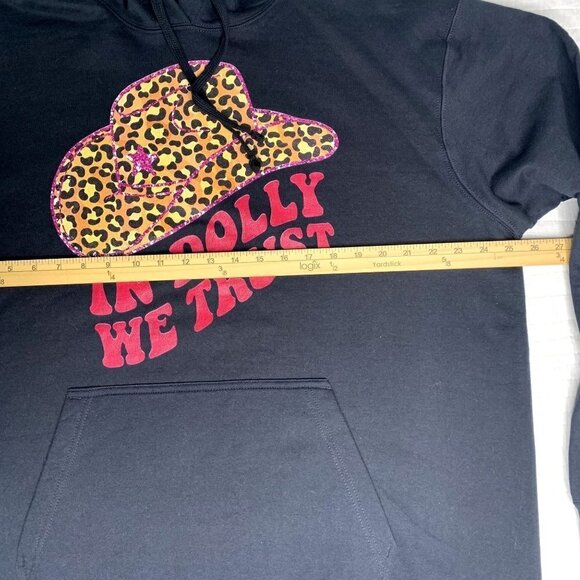 Port Company In Dolly We Trust Women/Unisex Graphic Pullover Hoodie SZ XL NEW - Picture 5 of 9